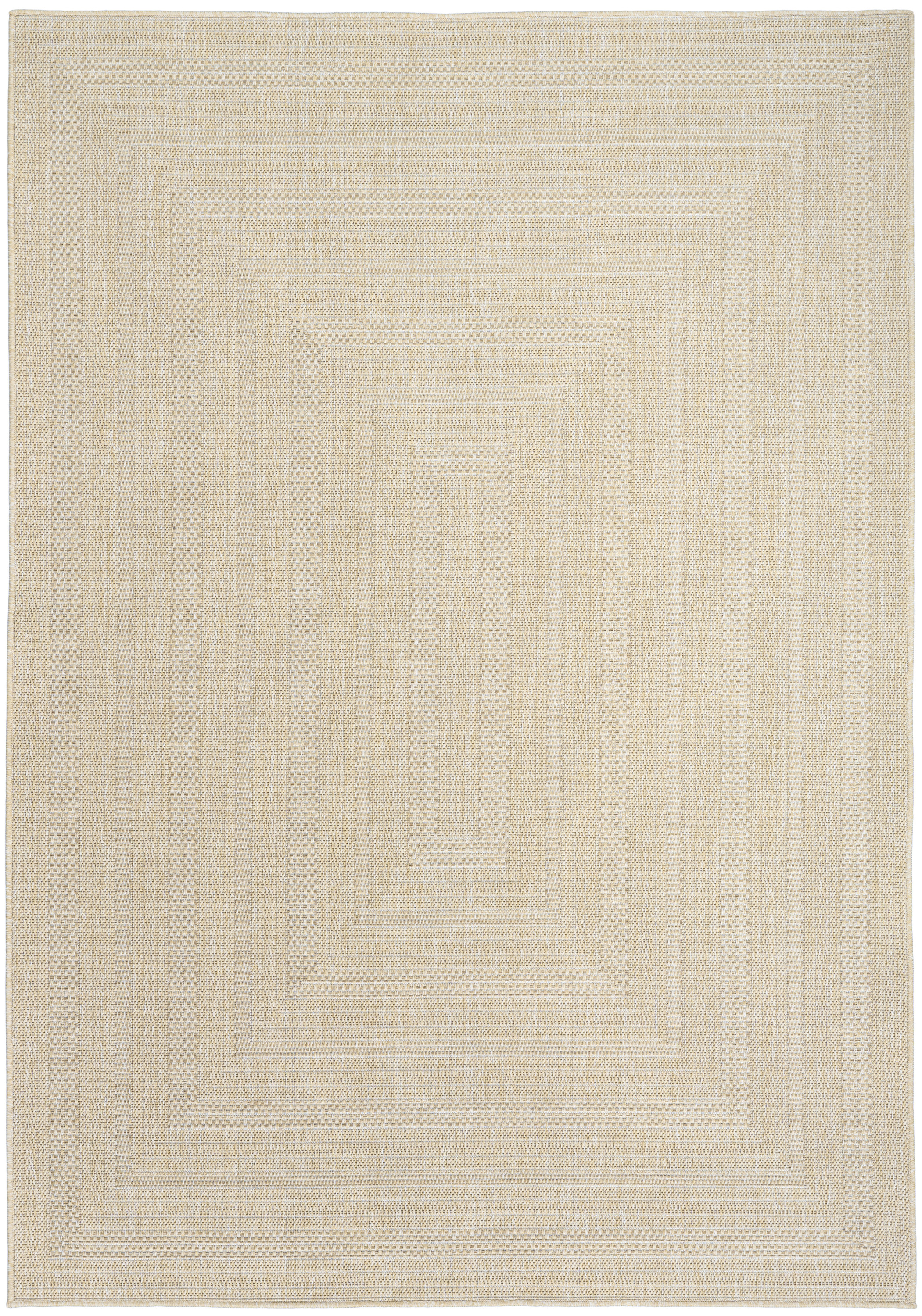 Nourison Tulum 5'3" x 7' Cream Outdoor Rug