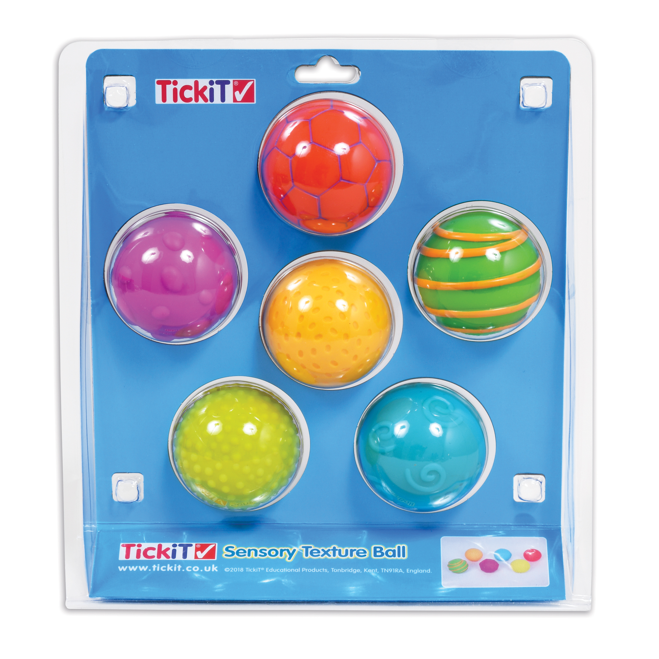 TickiT Sensory Texture Balls - Set of 6