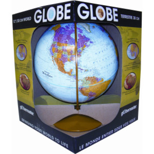 Globo explorador, 12", caja expositora