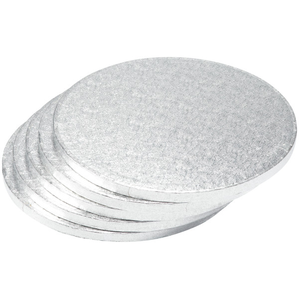 10" Round Silver Foil Cake Board