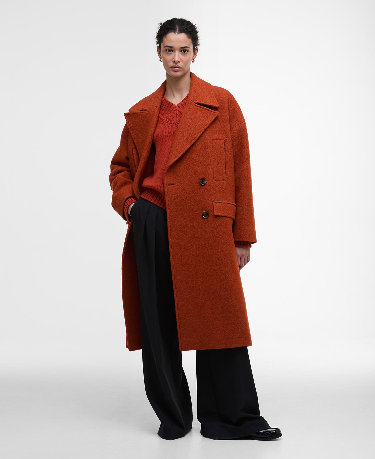Cappotto doppiopetto in lana Blyth image number 0