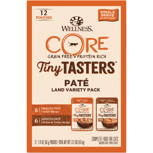 Wellness CORE Tiny Tasters Land Variety Pack Front packaging