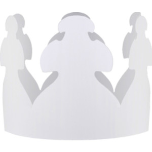 White Crowns, Pack of 24