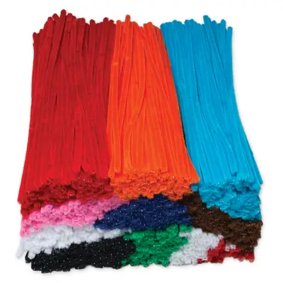 Creativity Street  Jumbo Stems Classroom Pack, Assorted Colors,  12" x 6 mm, 1000 Pieces