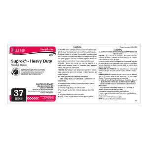 Label RTU Ars 1 837 Suprox Heavy Duty