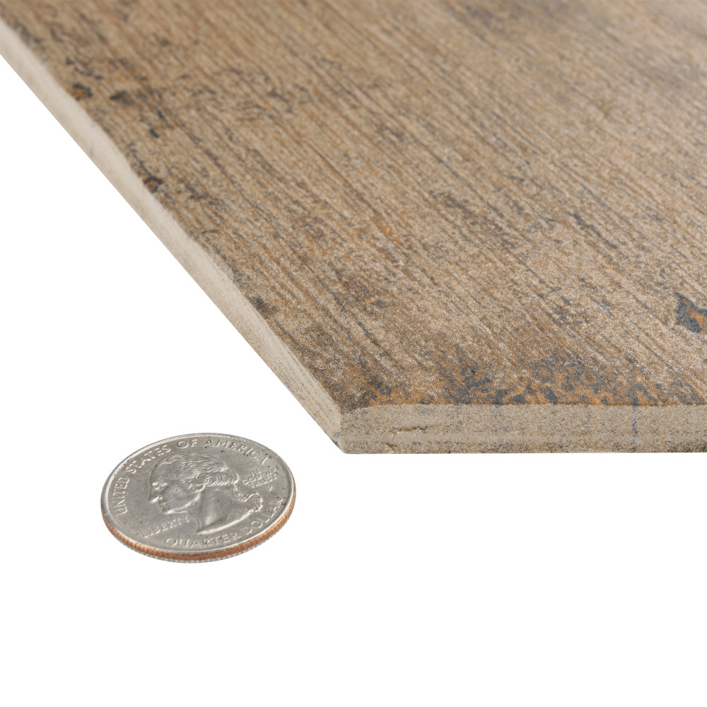 Retro Hex Terra 14-1/8 in. x 16-1/4 in. Porcelain Floor and Wall Tile