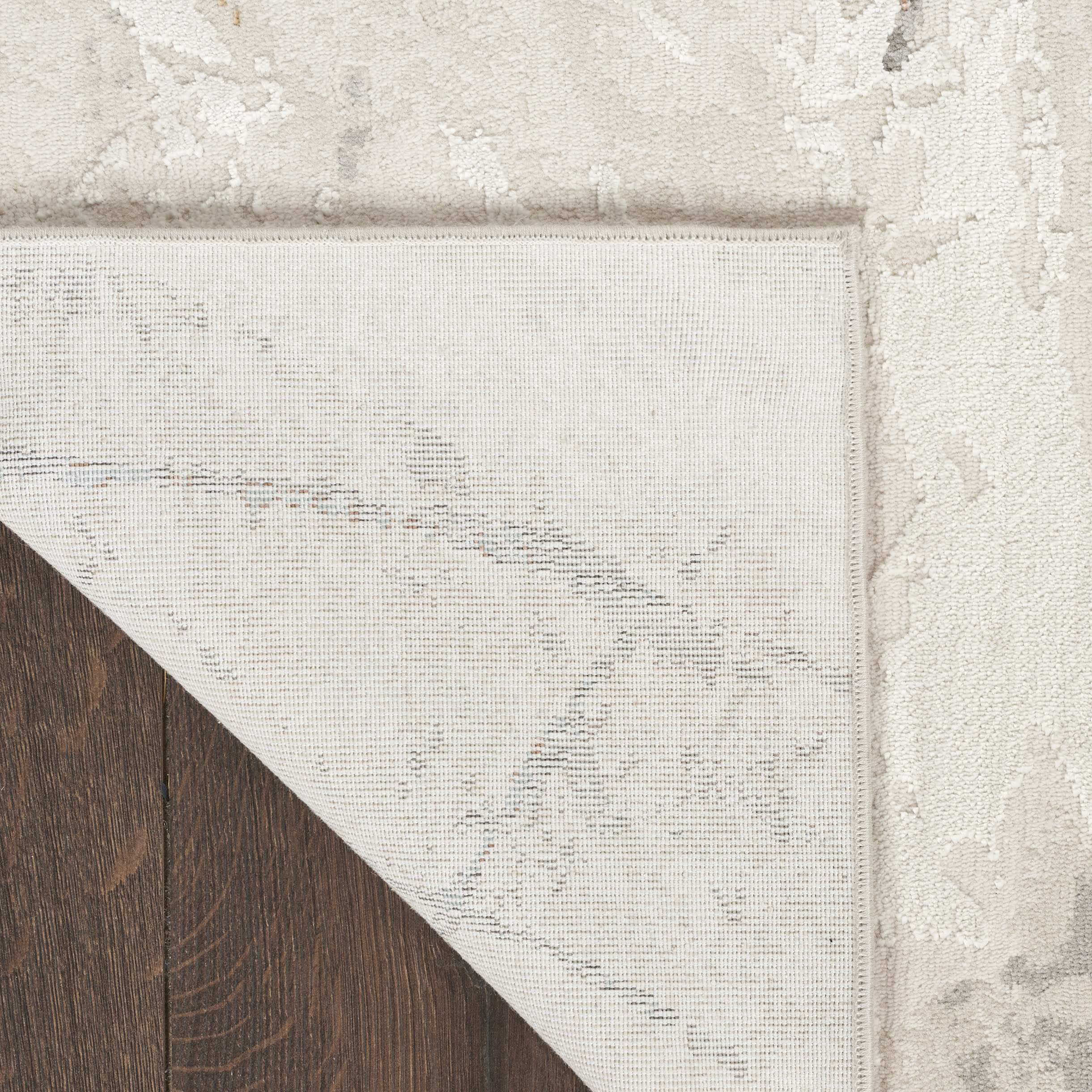 Nourison Desire 9' x 12' Ivory Grey Blue Modern Indoor Rug