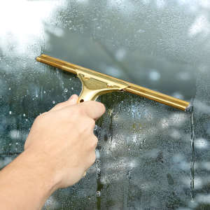 Unger, GoldenClip, 10", Brass Squeegee Channel