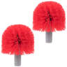 Unger, Ergo, 3.5in, Toilet Bowl Brush Replacement Heads, Plastic Bristles, Red