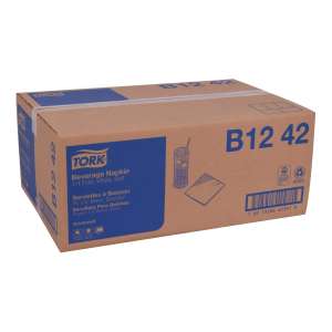 Tork, Advanced Beverage, Napkins, 2 ply, White