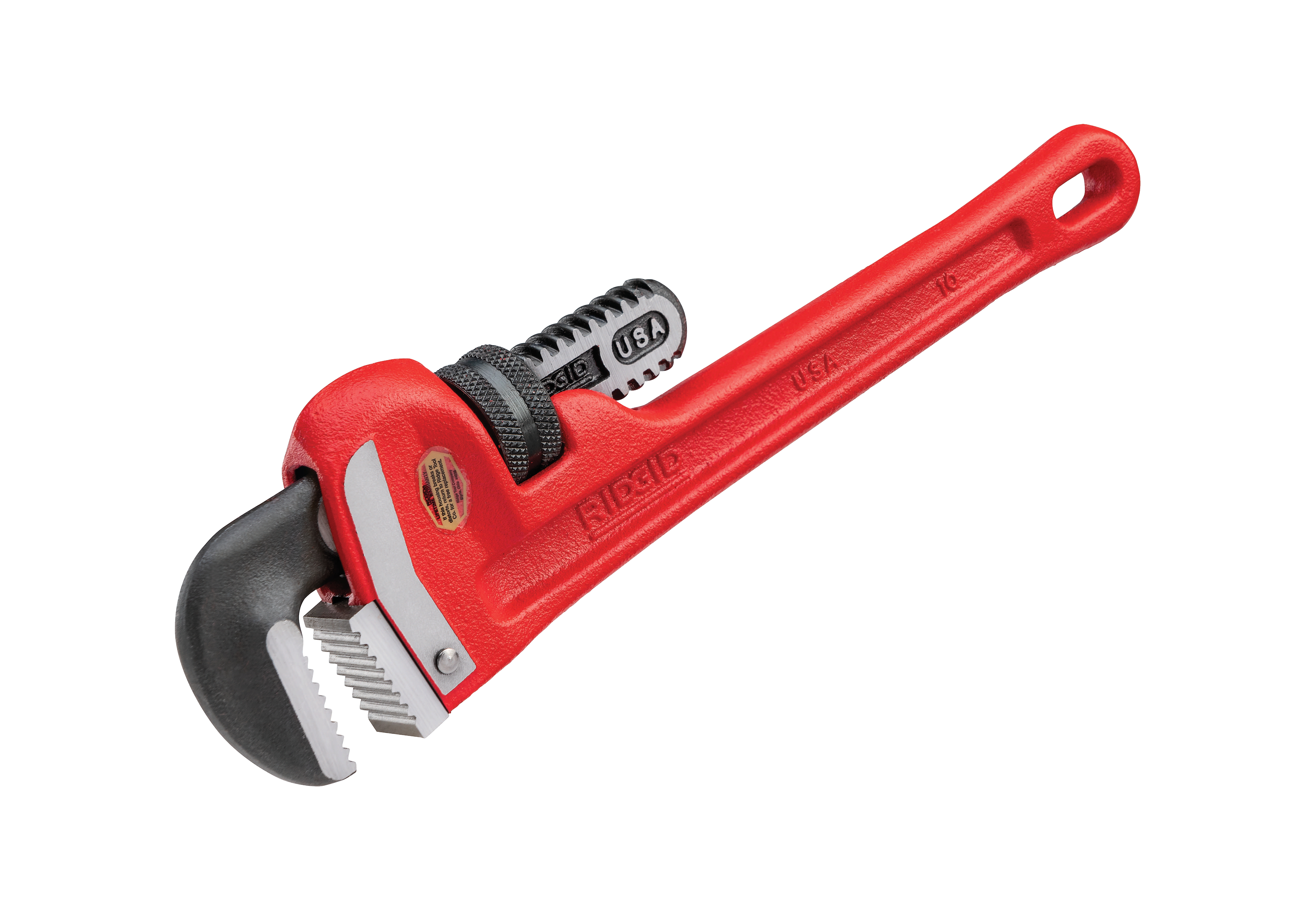 10" Heavy-Duty Straight Pipe Wrench - Image 3