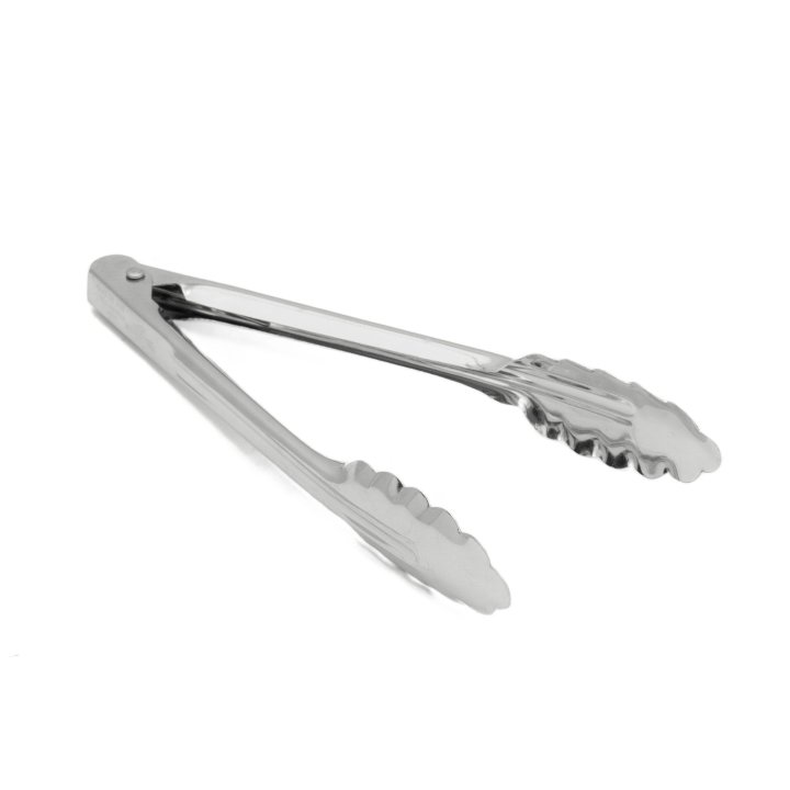7-inch economy stainless steel utility tongs