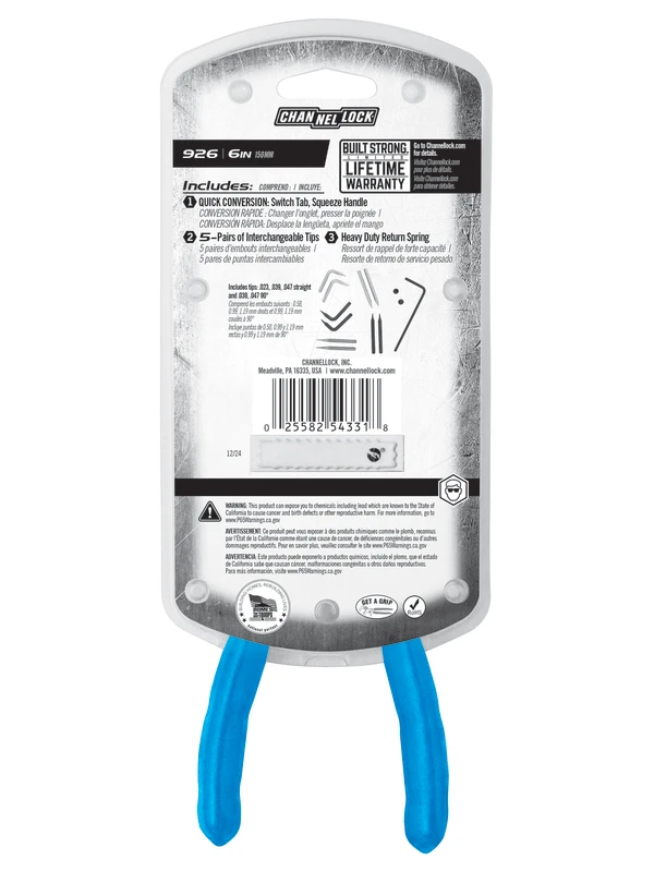 926 6-inch Convertible Retaining Ring Pliers