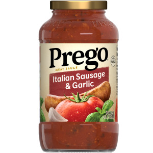 Prego® Italian Sausage and Garlic Meat Sauce, 23.5 OZ Jar (Case of 12)