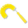 Carlisle, Sparta Spectrum, 11.5in, Color Coded Clean-In-Place Hook Brush, Polyester Bristles, Yellow