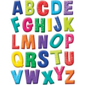 Color My World Alphabet Window Clings, 1 Sheet