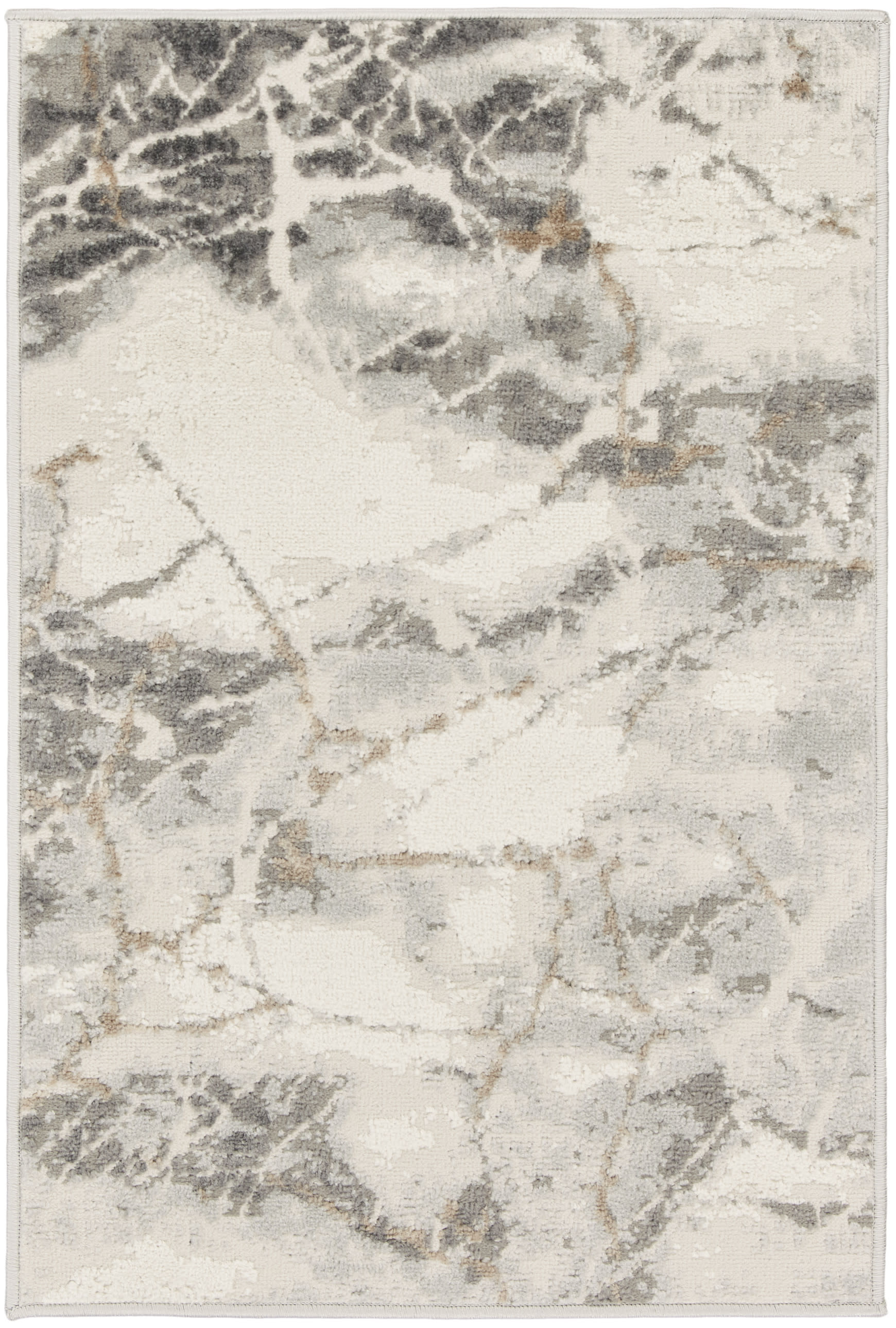 Nourison Elation 2' x 3' Ivory Grey Modern Indoor Rug