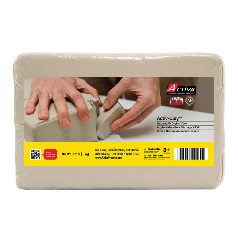 Activ-Clay™ Air-Dry Clay, Natural White, 2.2 lb