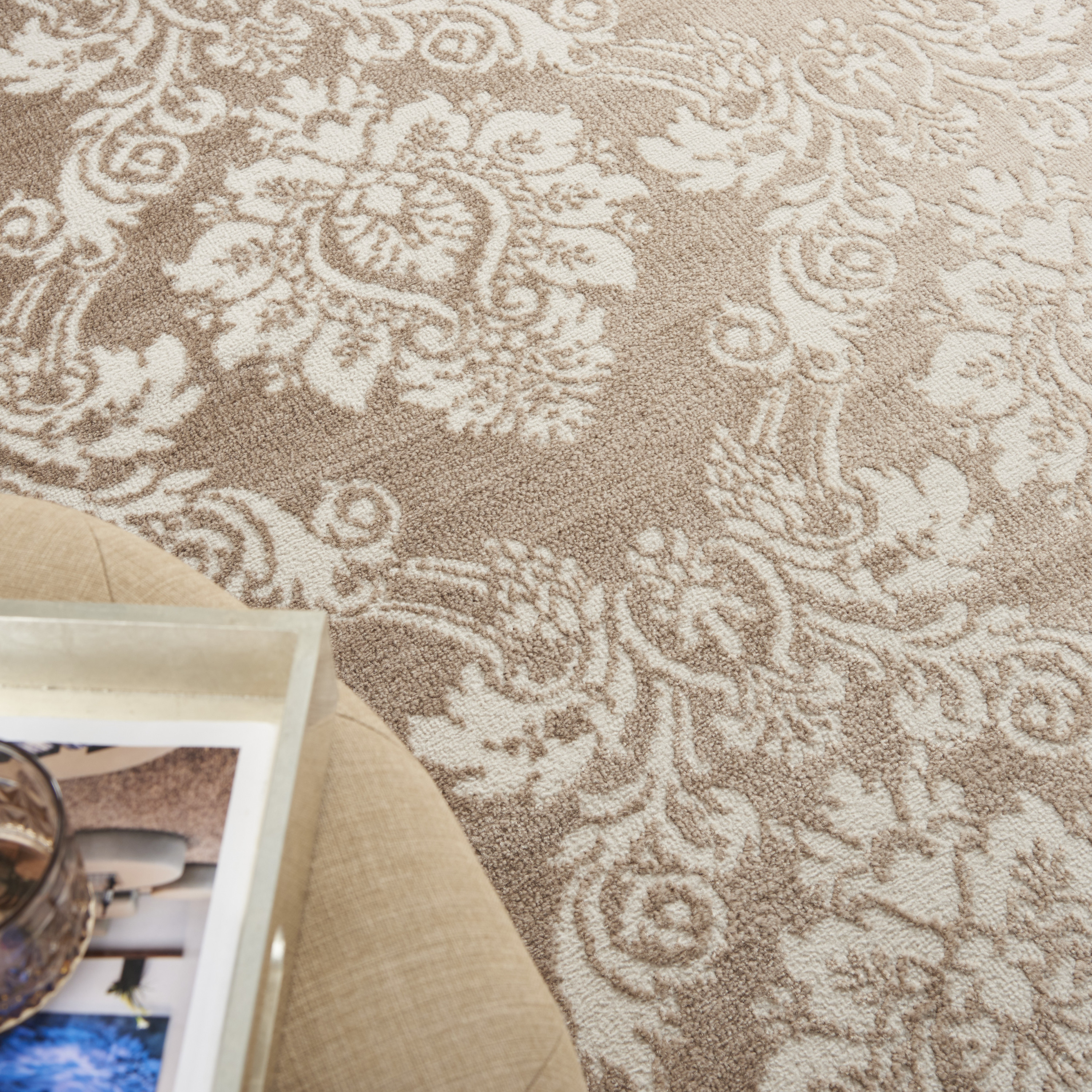 Nourison Elation 4' x 6' Ivory Mocha Vintage Indoor Rug