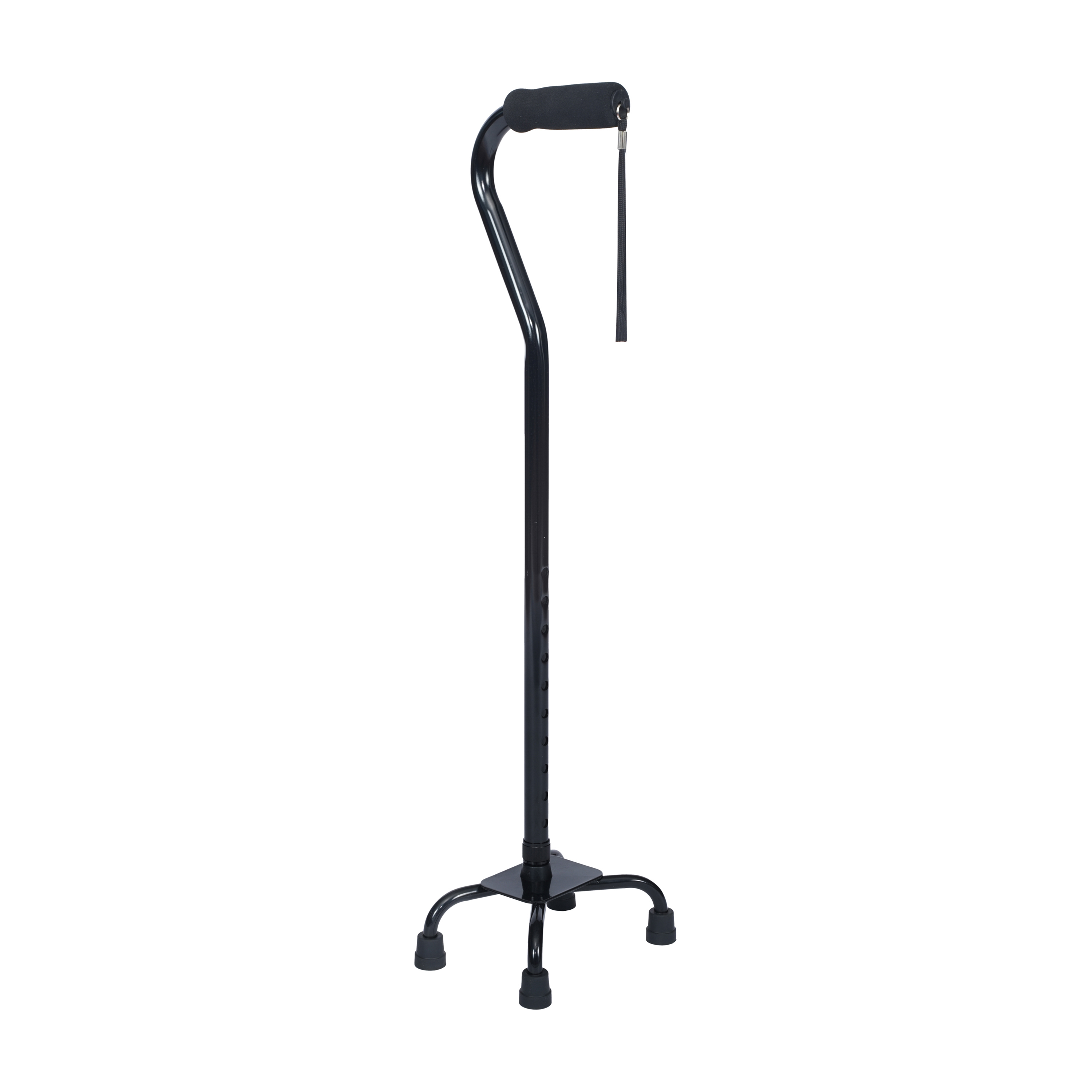 HERCULES Adjustable Quad Cane with Comfort Grip Foam Padded Handle, Large 4-P...