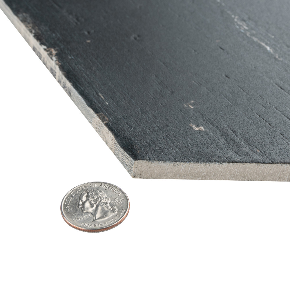 Retro Hex Nero 14-1/8 in. x 16-1/4 in. Porcelain Floor and Wall Tile