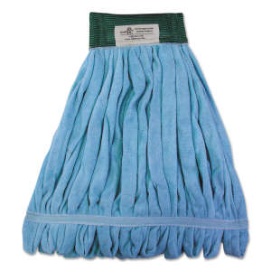 Large, Looped-End, 5" Headband, Microfiber, White, Wet Mop