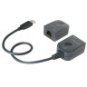 USB 1.1 Over Cat  5 Superbooster Extender Dongle Kit with a 150 Foot Cat  5 Cable