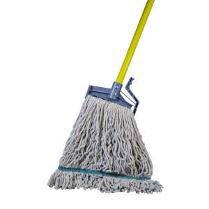 Hillyard, High Performance Blend Looped-End Wet Mop Head with 1.25" Headband, Medium, Natural