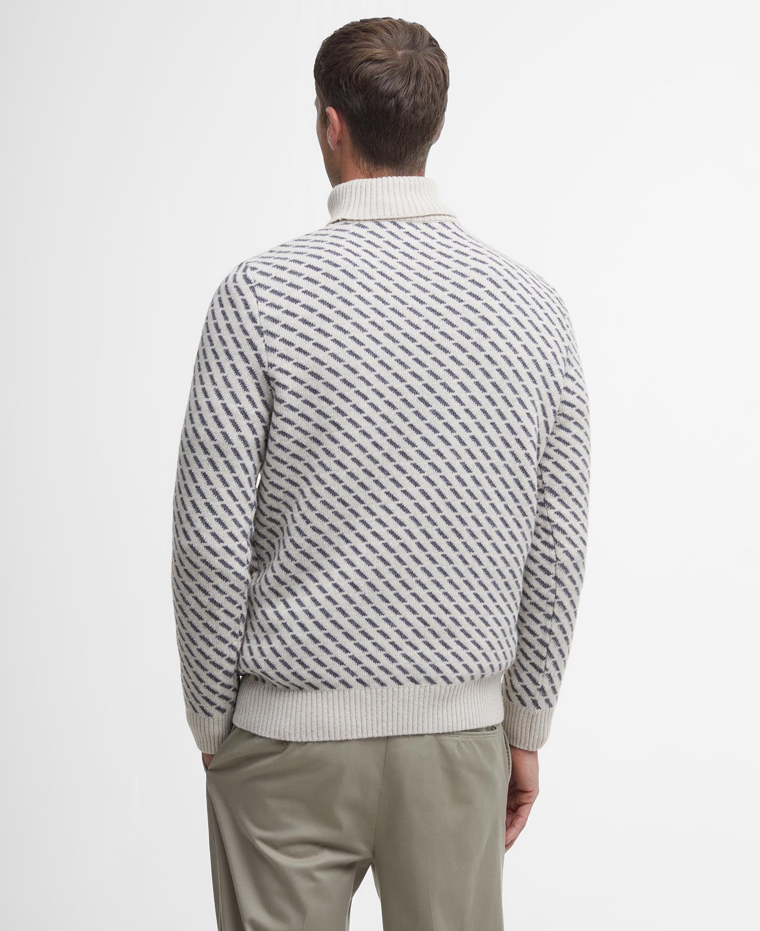 Maglione Masham a collo alto con risvolto image number 2
