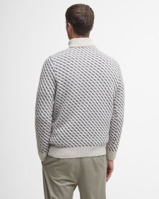Masham Rollneck Jumper Chalk Marl