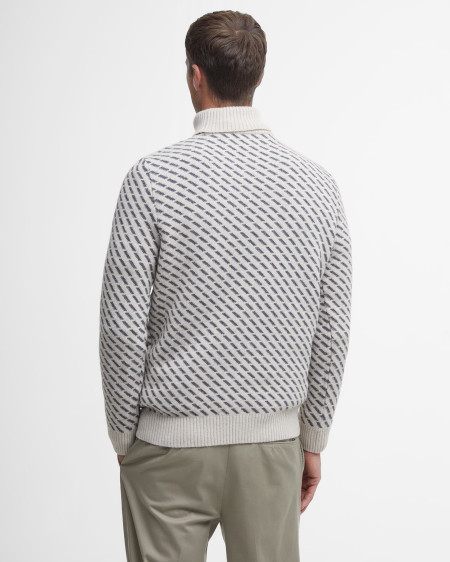 Maglione Masham a collo alto con risvolto