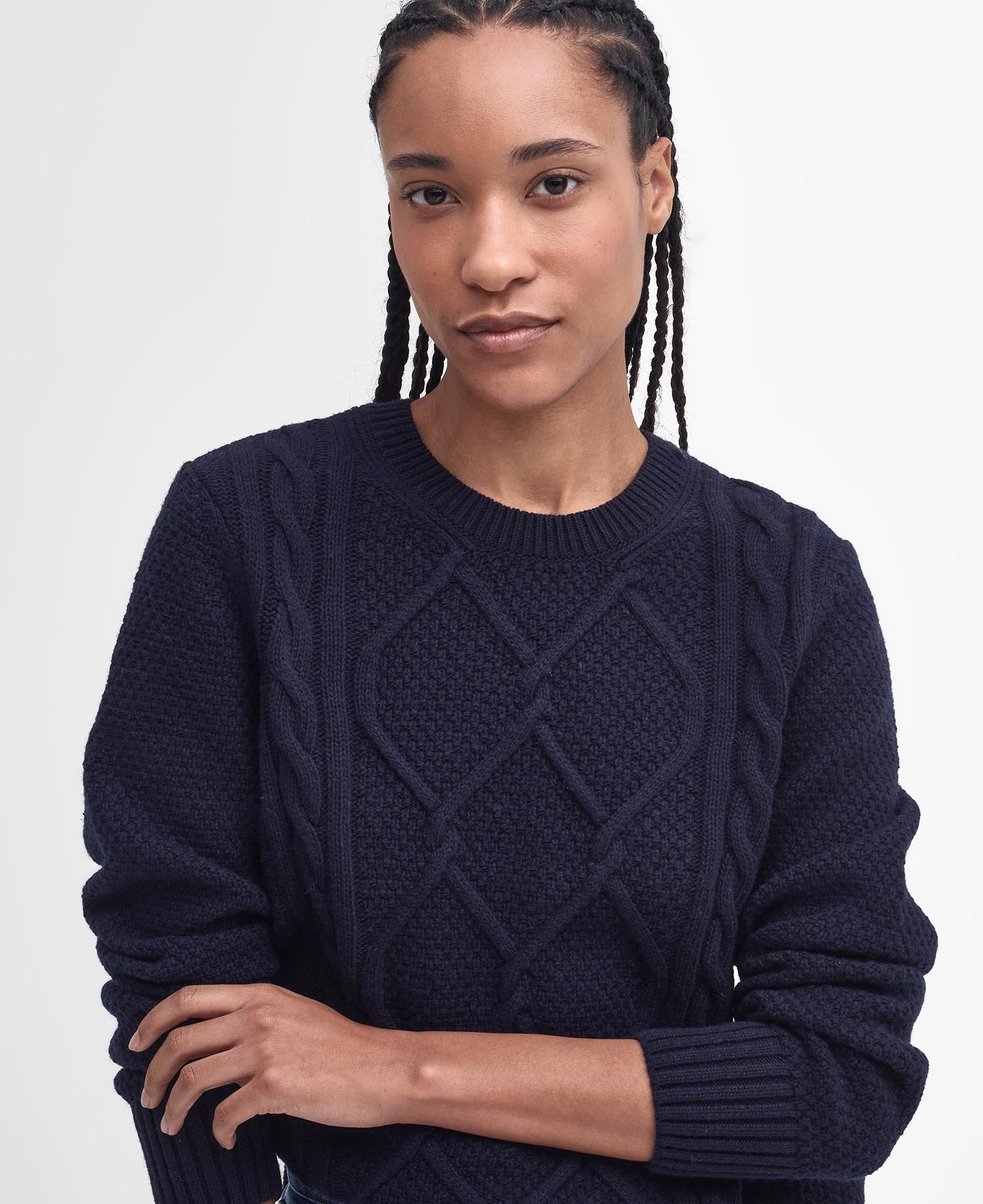 Burne Argyle Crew Neck Jumper image number 3