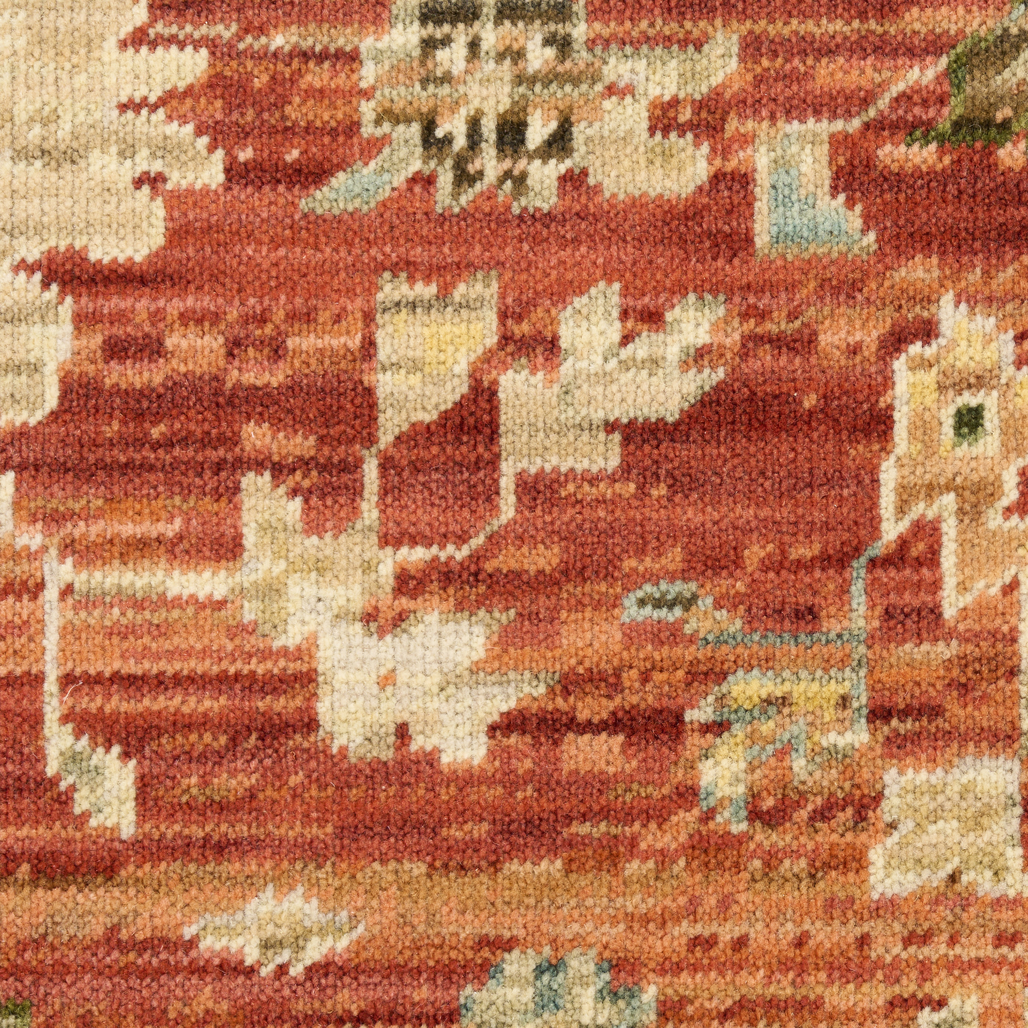 Nourison Antique Bloom 2'4" x 12' Brick Vintage Indoor Rug