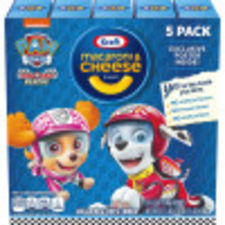Kraft Macaroni & Cheese Dinner Nickelodeon Paw Patrol Ready Race Rescue, 5 ct Pack, 5.5 oz Boxes