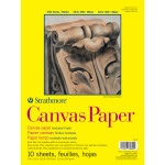 Strathmore 300 Series Canvas Paper Pad Glue Binding 10 Sheet 9x12  inch 1 Count