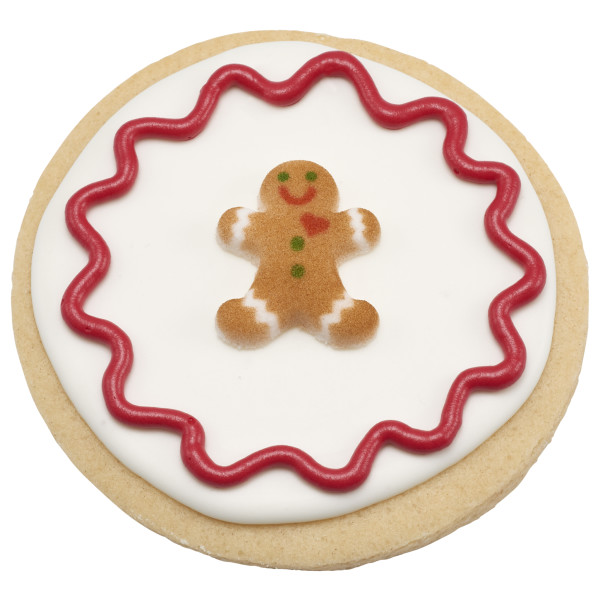 Gingerbread Man Assortment - Red 3 Free Dec-Ons® Decorations