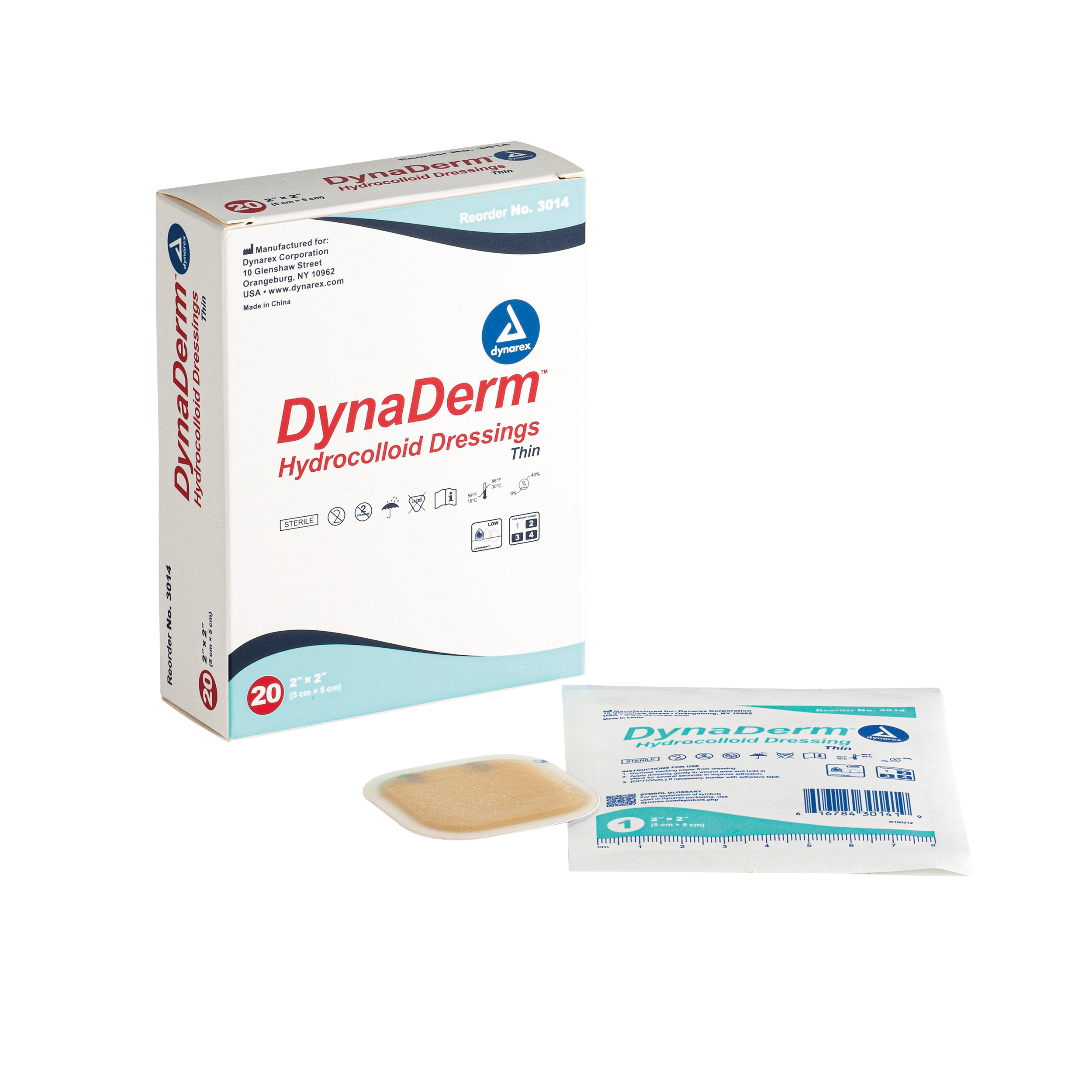 DynaDerm™ Hydrocolloid Dressing - Thin - 2