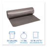 Boardwalk,  LLDPE Liner, 56 gal Capacity, 43 in Wide, 47 in High, 1.1 Mils Thick, Gray