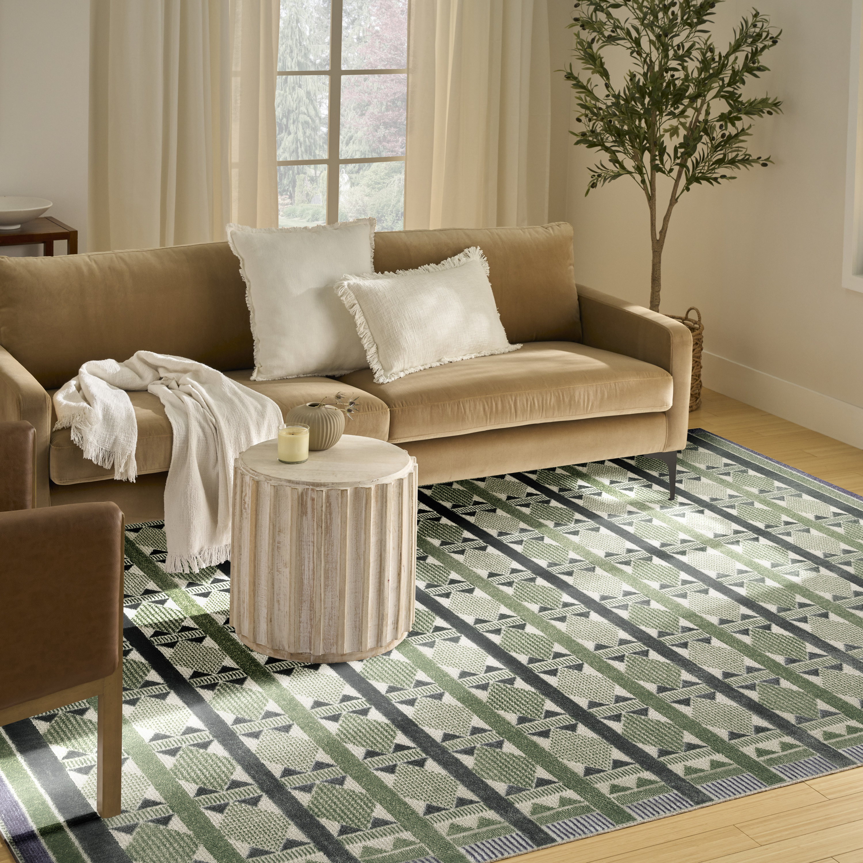 Nourison Nordic 8' x 10' Green Blue Modern Indoor Rug
