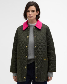 Giacca trapuntata Modern Liddesdale Icons Sage/Fushia
