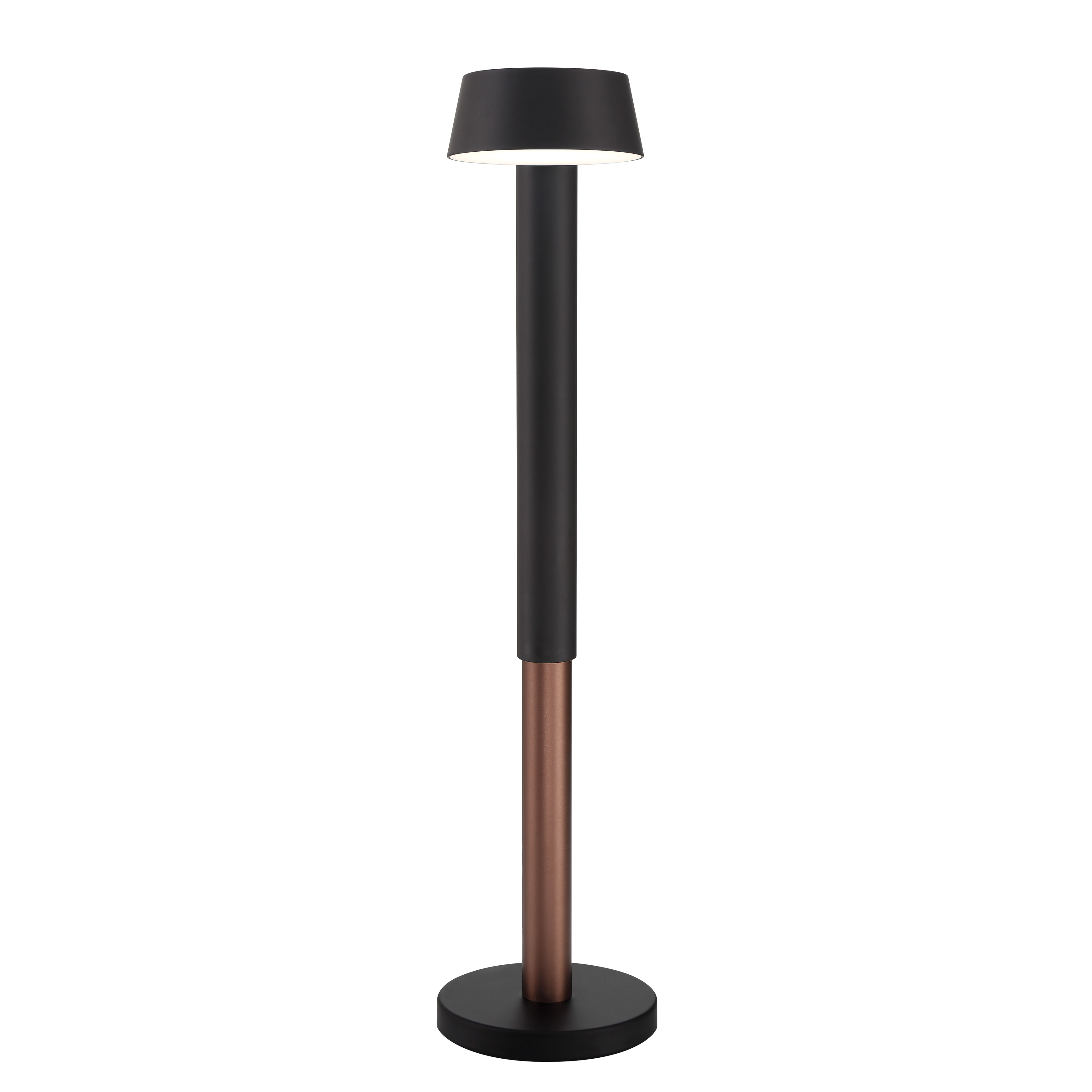 This compact LED table lamp combines modern minimalist design with practical functionality. The adjustable slide mechanism allows precise light positioning, while the integrated LED provides bright, dimmable illumination. Perfect for task lighting in contemporary spaces. - alternate view