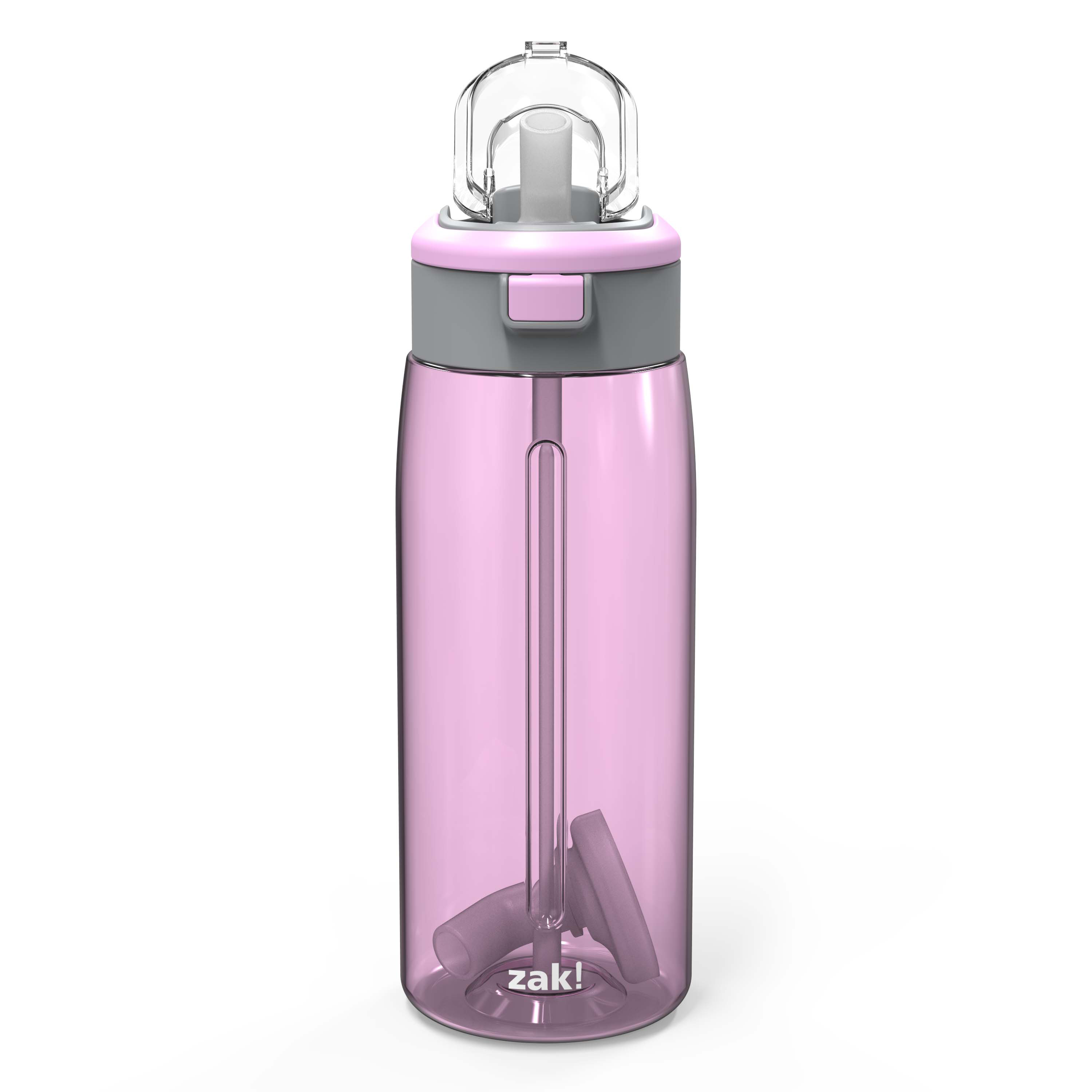 Genesis 32 ounce Reusable Plastic Water Bottle with Interchangeable Spouts, Lilac slideshow image 7