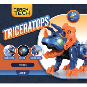 Triceratops DIY Robot Build Kit, 27 Pieces