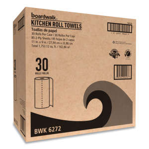 Boardwalk, 63.75ft Kitchen Roll Towel, 2 ply, White