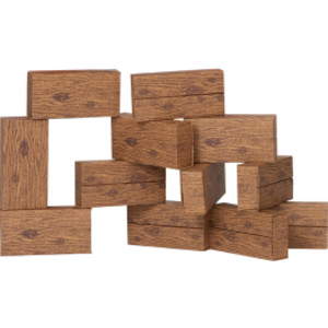 Giant Timber Blocks, 16 Pieces