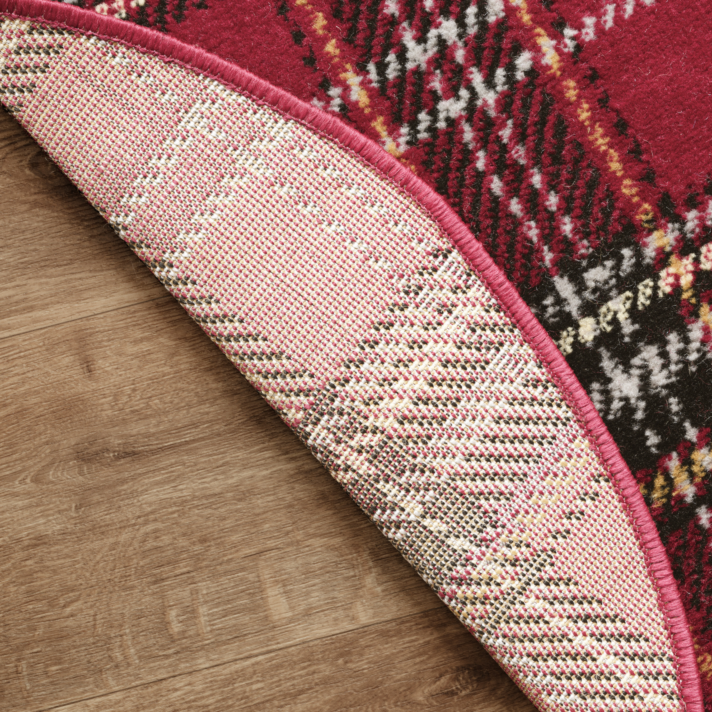 Nourison Grafix 3' x Round Red Christmas Indoor Rug