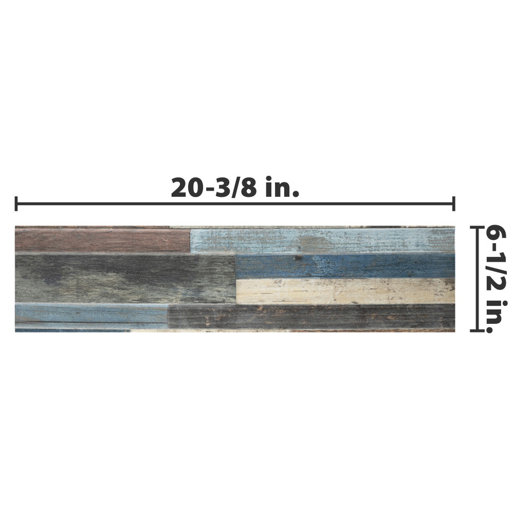 Coleur Tikal Mix 6-1/2 in. x 20-3/8 in. Ceramic Wall Tile