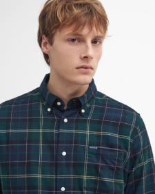 Fortrose Tailored Long-Sleeved Shirt Green Loch