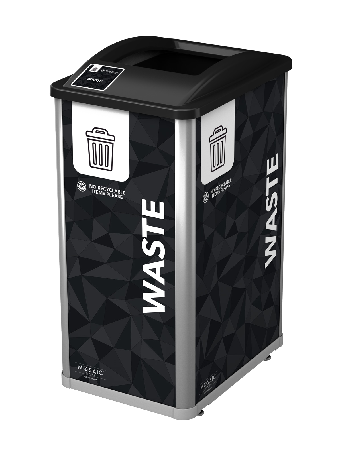 MOSAIC – Single – Kit – Waste – Full – Silver-Black