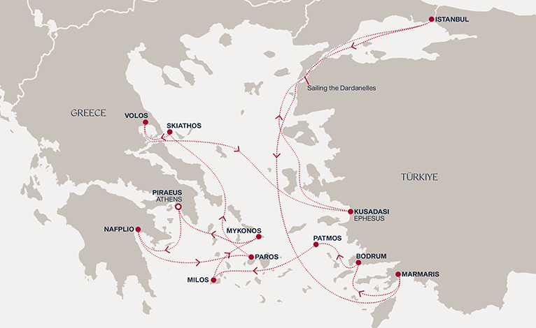 Itinerary map